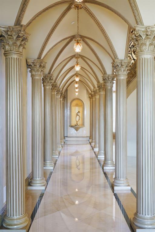 6509 Sudbury Road Plano, TX 75024 - Photo 5 of 23 Hall featuring decorative columns and vaulted ceiling