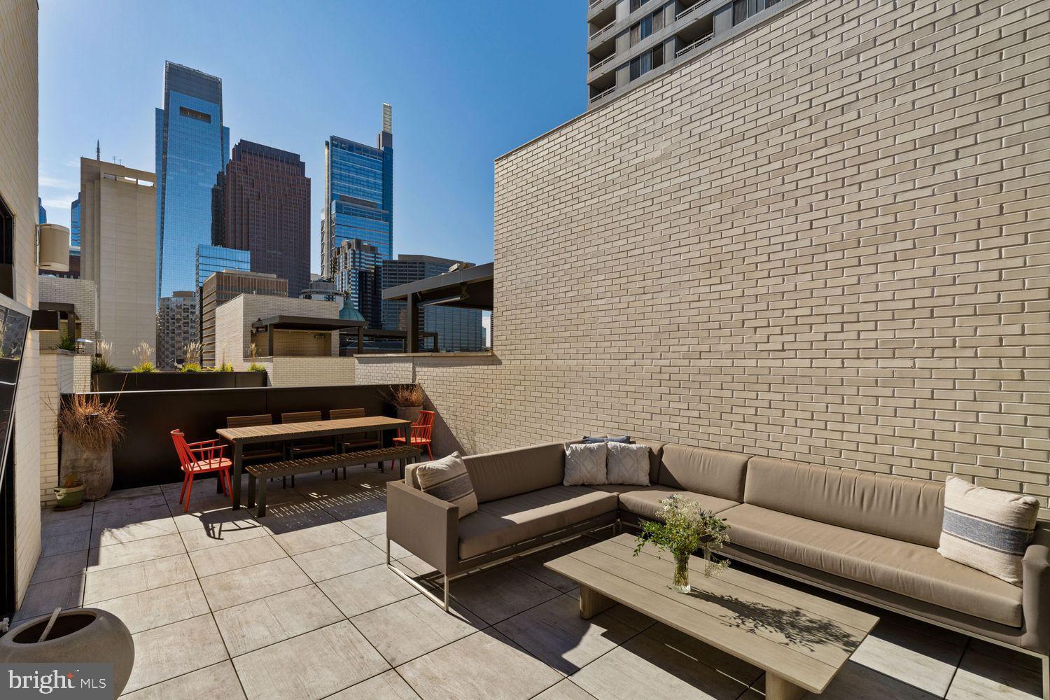 1646 Carlton Street Philadelphia, PA 19103 - Photo 43 of 66 a view of a terrace with furniture