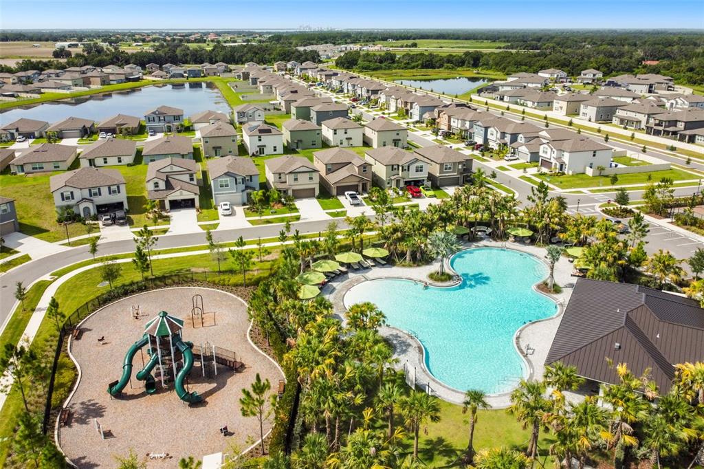 3139 Silver Date Drive Wimauma, FL 33598 - Photo 40 of 47 an aerial view of a swimming pool