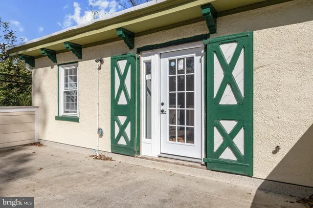 a view of front door