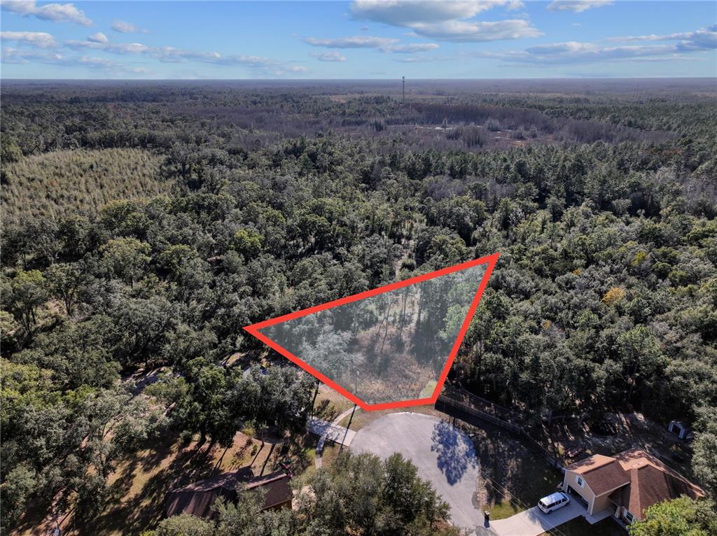 Undisclosed Address Bronson, FL 32621 - Photo 3 of 11 an aerial view of a house with a yard
