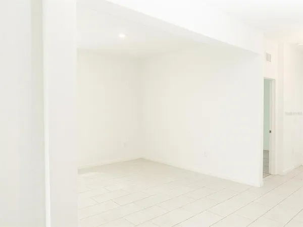 a view of a room with a empty space
