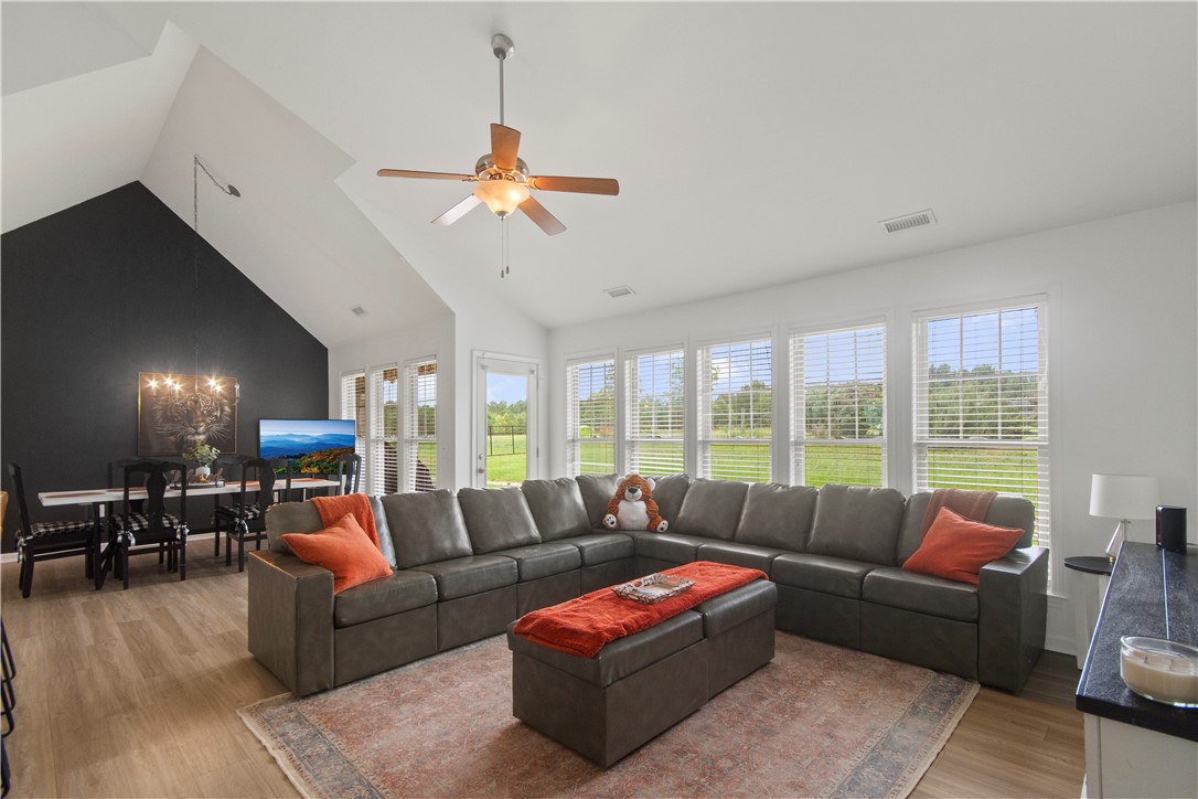 2900 Highway 187 Anderson, SC 29626 - Photo 18 of 41 A spacious living area with vaulted ceilings and large windows provides abundant light and green outdoor views.