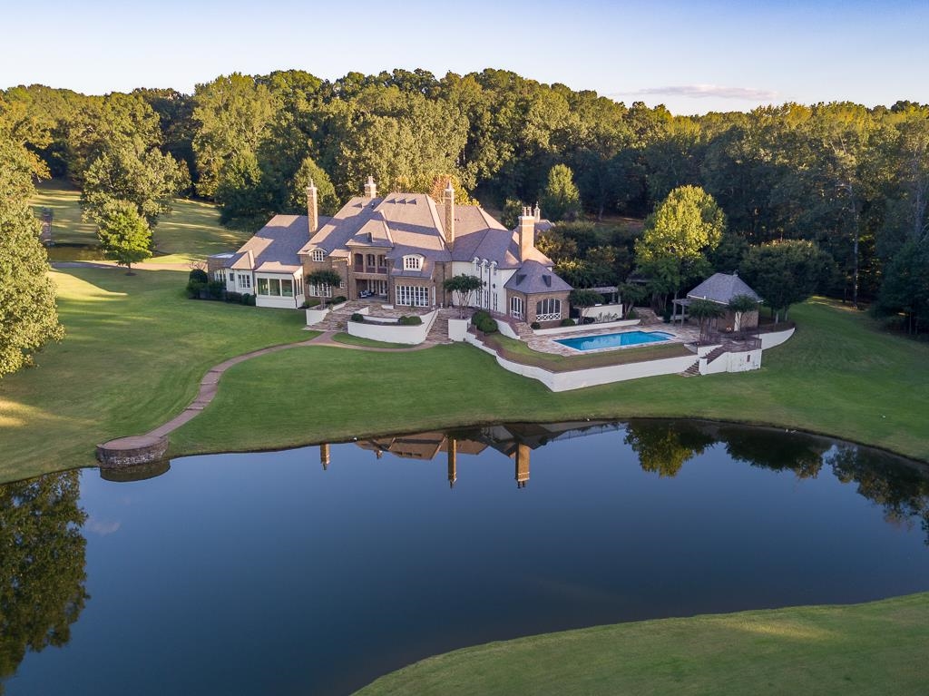 45 Pisgah Road Eads, TN 38028 - Photo 5 of 40 an aerial view of a house with outdoor space swimming pool and mountains