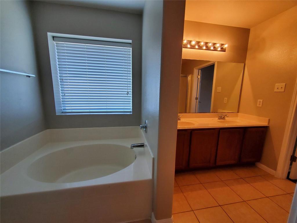 3701 Holden Court Round Rock, TX 78665 - Photo 13 of 21 a bathroom with a bathtub and a sink