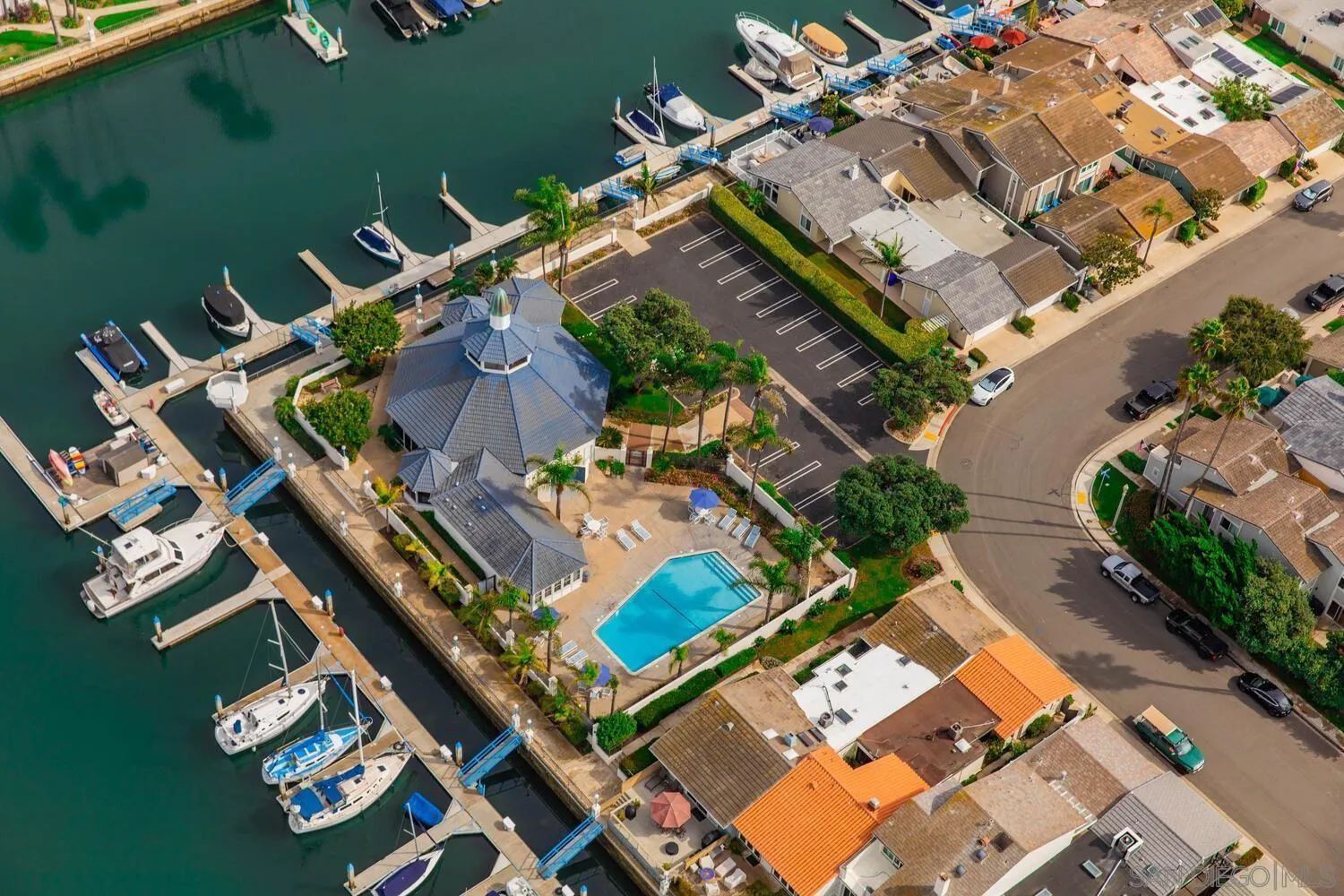 37 Antigua Court Coronado, CA 92118 - Photo 38 of 39 an aerial view of a house with a ocean view