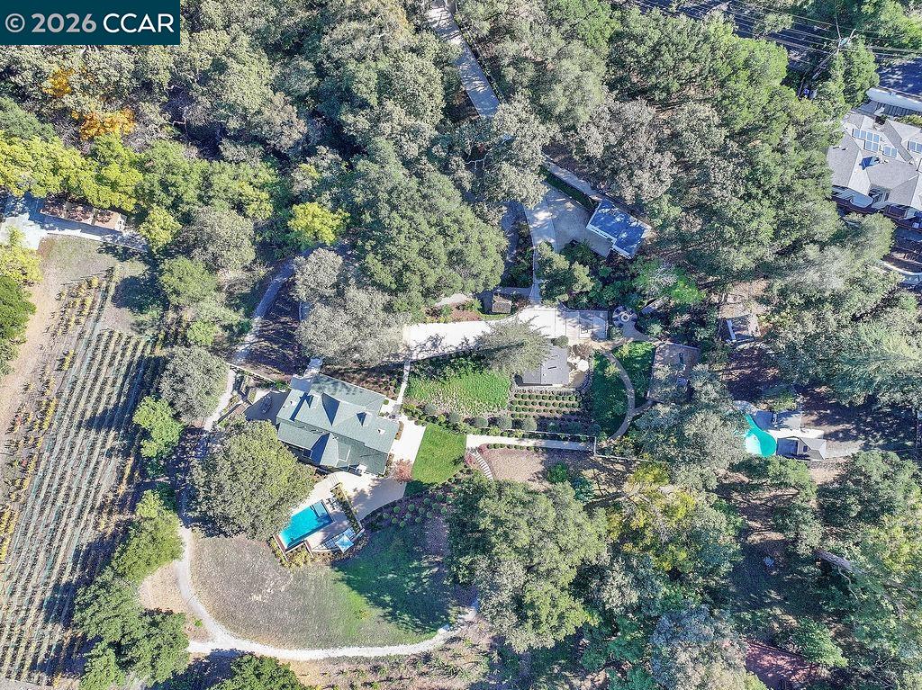 1751 Reliez Valley Road Lafayette, CA 94549 - Photo 60 of 60 a bird view of a house