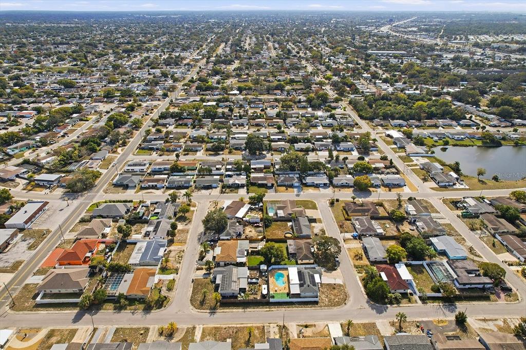 7410 Gulf Highlands Drive Port Richey, FL 34668 - Photo 43 of 45 an aerial view of residential houses with city view