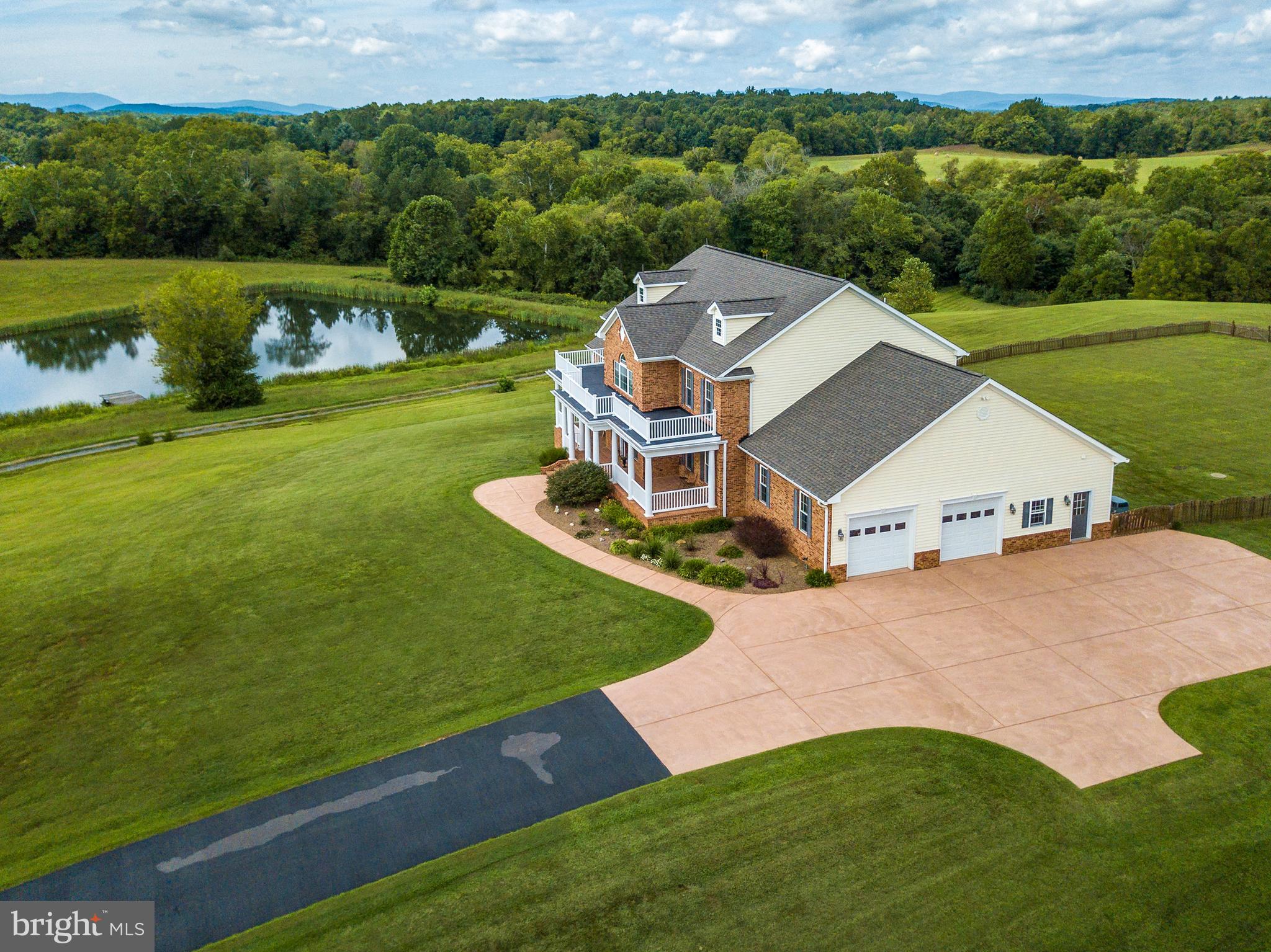 8633 Shepherds Way Rixeyville, VA 22737 - Photo 42 of 48 an aerial view of a house with swimming pool garden and patio