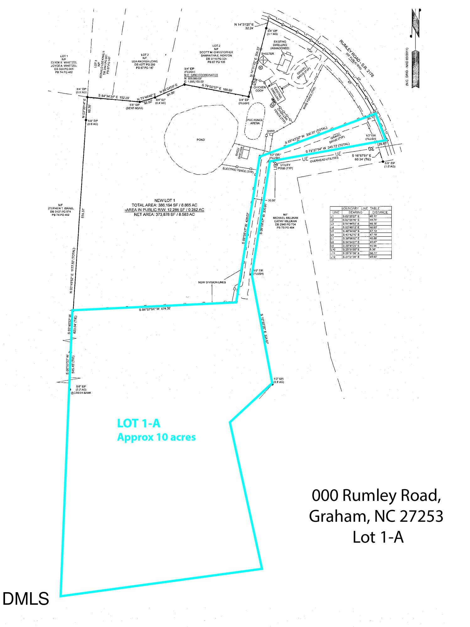 0 Rumley Road Graham, NC 27253 - Photo 14 of 16 Rumley Lot 1-A plat