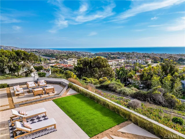 a view of a city with ocean view