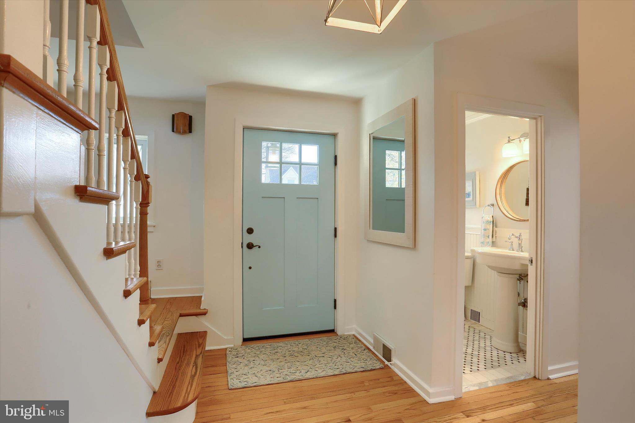 155 Oak Lane Hershey, PA 17033 - Photo 4 of 54 a view of an entryway with wooden floor