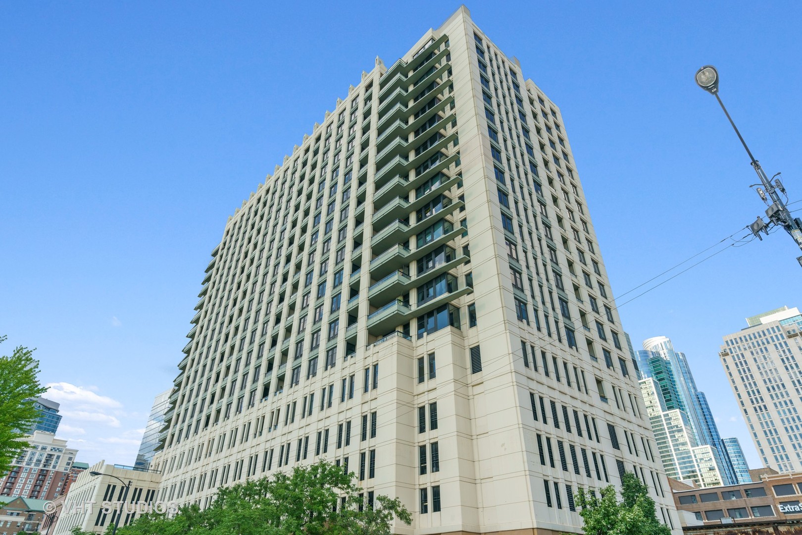 a view of a large building