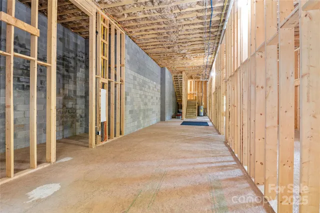 a view of a porch with windows