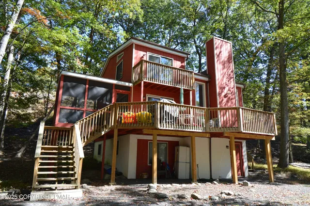 front view of a house with a street