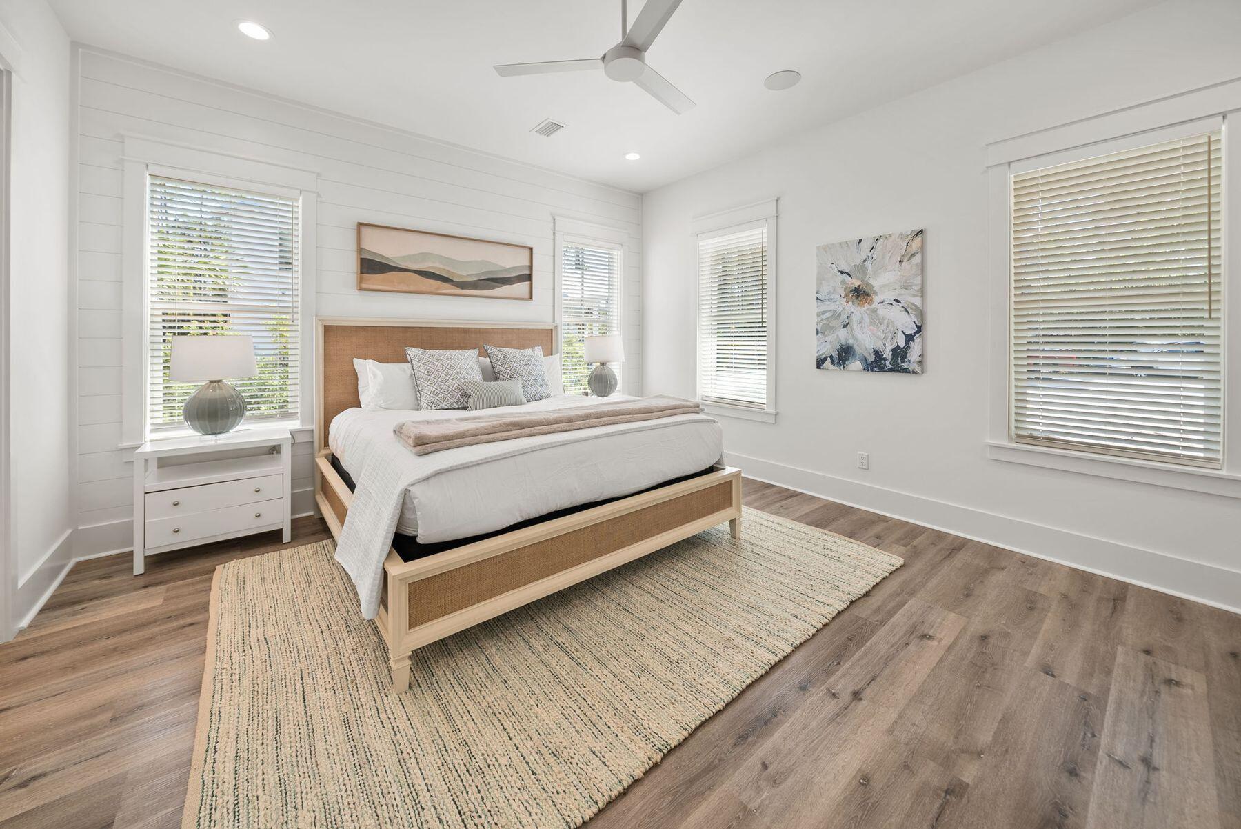 23 Sweet Gum Loop Inlet Beach Inlet Beach, FL 32461 - Photo 14 of 35 a bedroom with a bed lamp closet and window