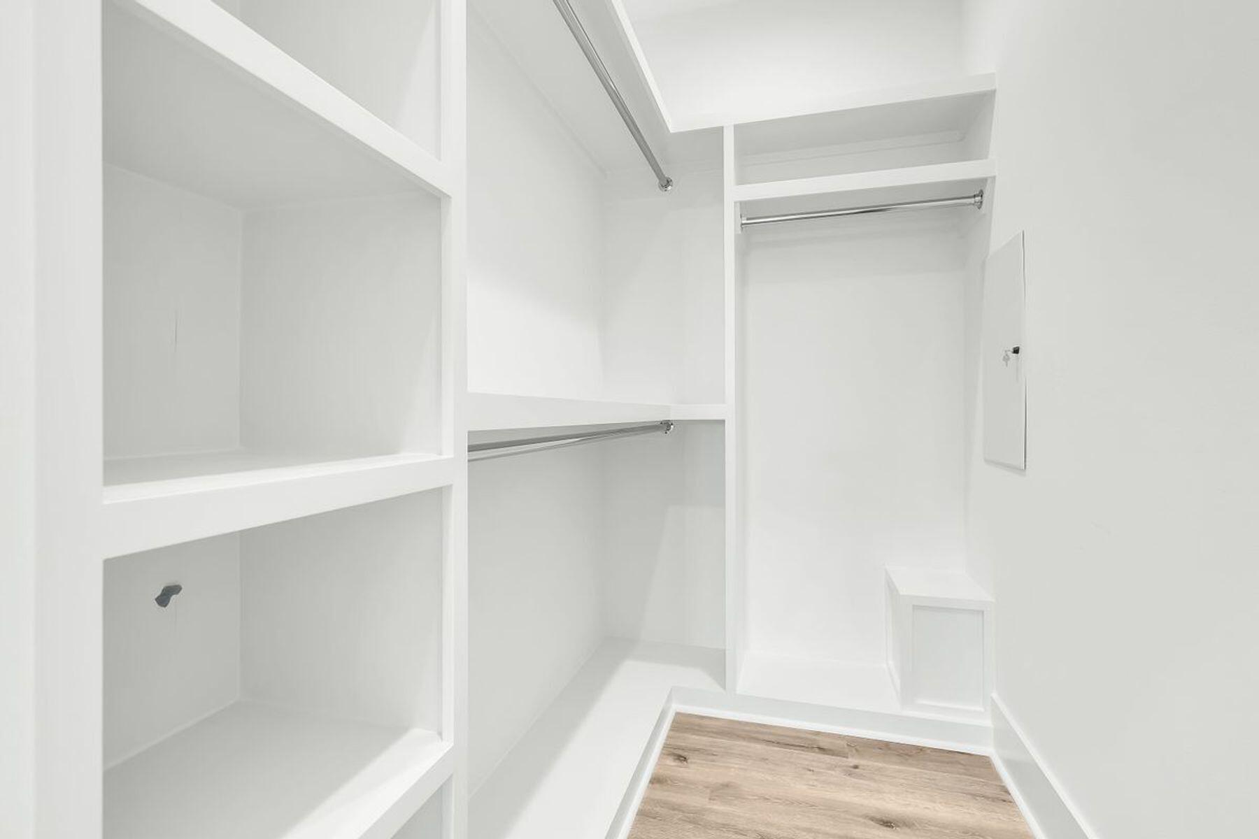 23 Sweet Gum Loop Inlet Beach Inlet Beach, FL 32461 - Photo 22 of 35 a view of walk in closet with empty racks