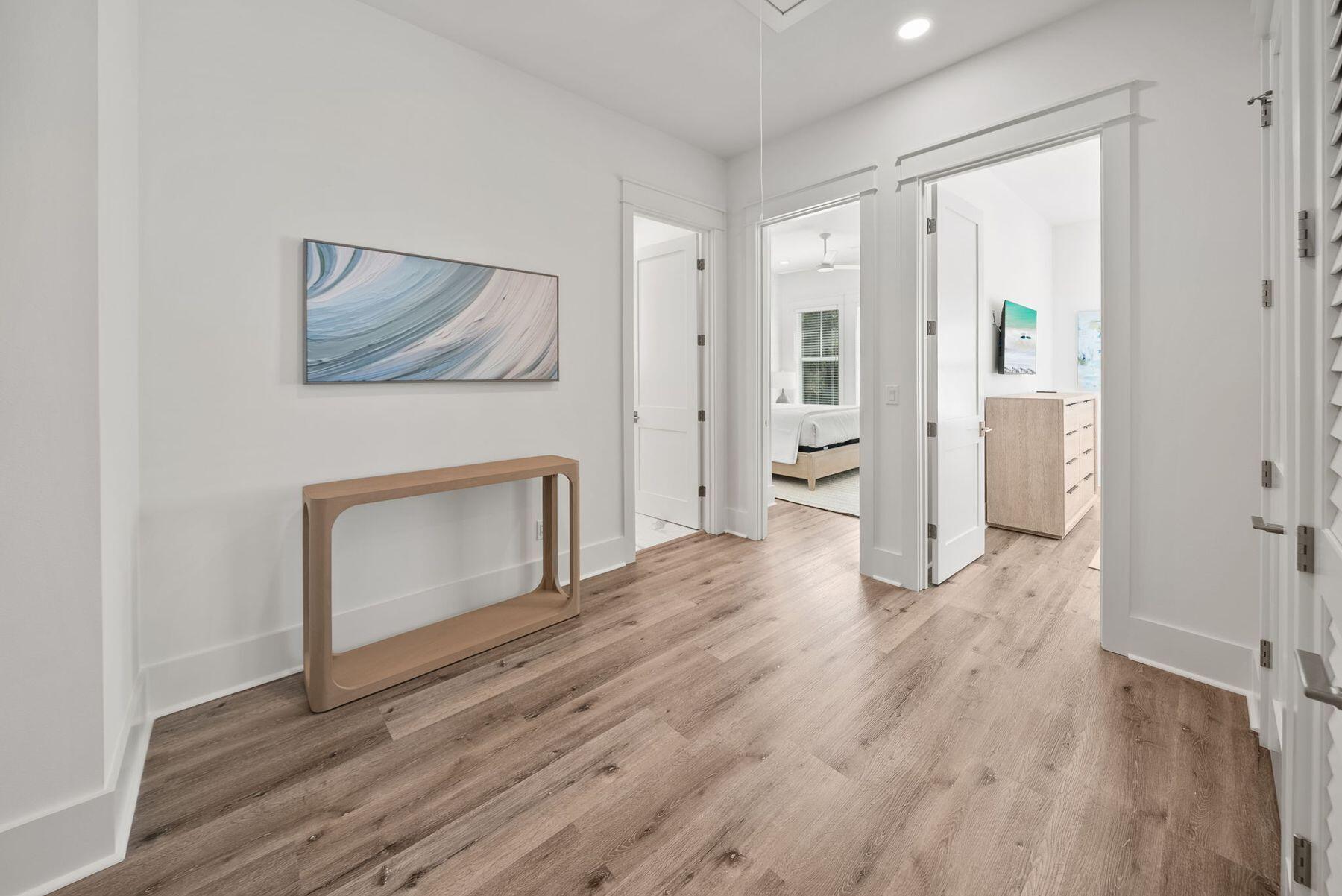 23 Sweet Gum Loop Inlet Beach Inlet Beach, FL 32461 - Photo 23 of 35 a view of empty room with wooden floor and fireplace