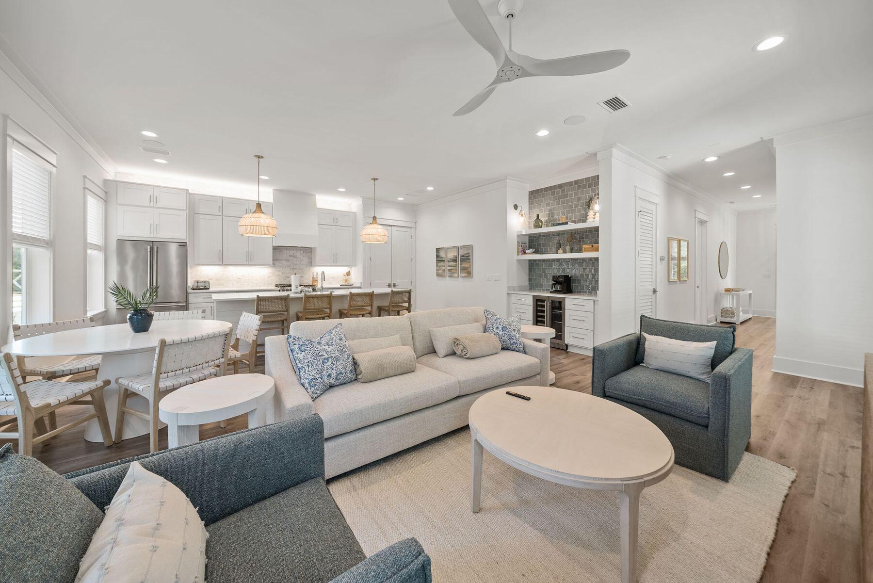 23 Sweet Gum Loop Inlet Beach Inlet Beach, FL 32461 - Photo 8 of 35 a living room with furniture and a view of kitchen