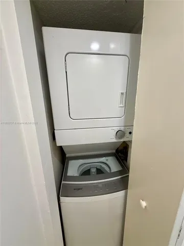 a close up view of washer and dryer