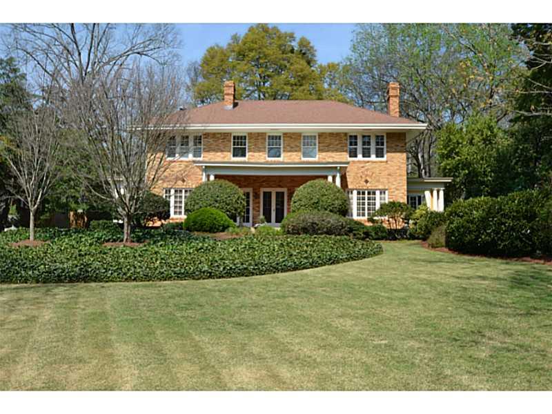 872 Oakdale Road Northeast Atlanta, GA 30307 - Photo 1 of 1 Exterior Front. A Jewel in the Crown of Druid Hills