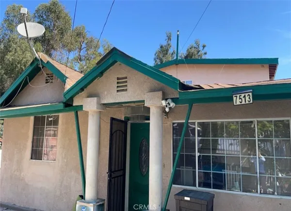 a view of a house with a porch