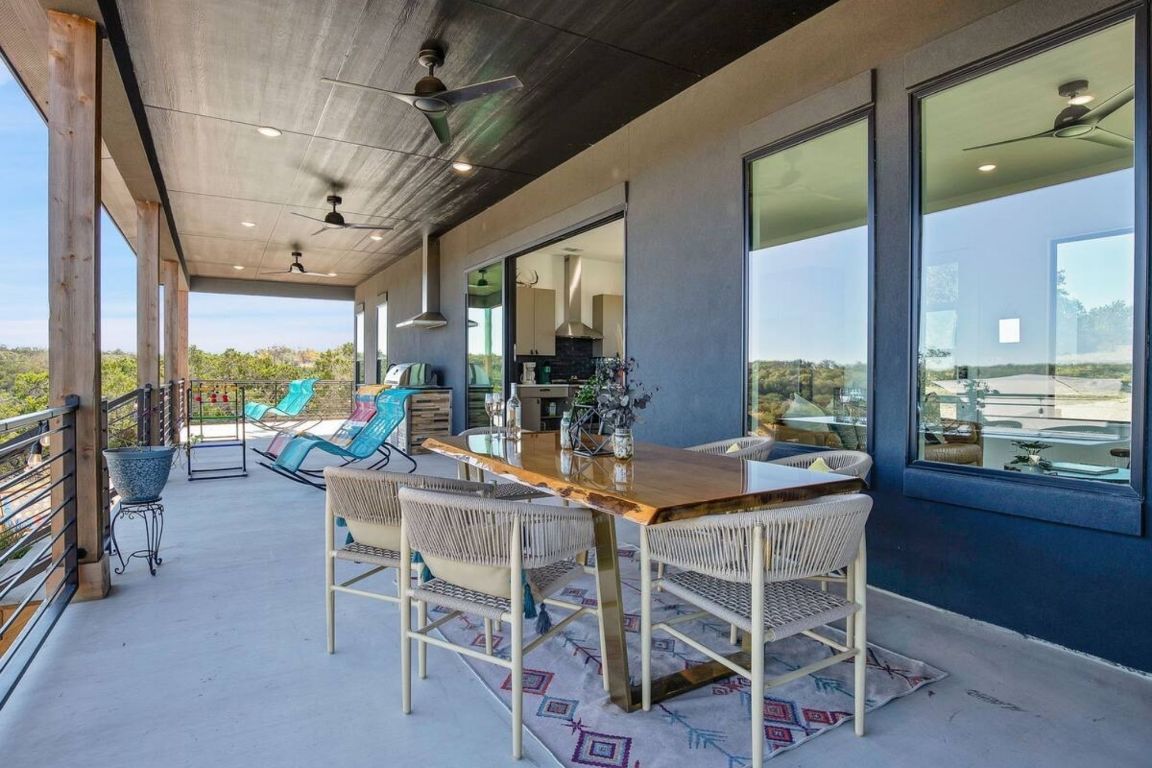 11 Sacramento Boerne, TX 78006 - Photo 11 of 40 View of patio featuring ceiling fan and outdoor dining space