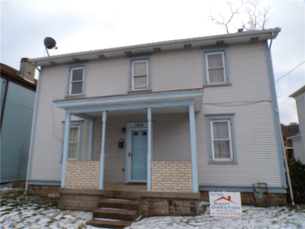 a front view of a house