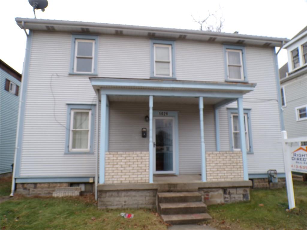 a front view of a house