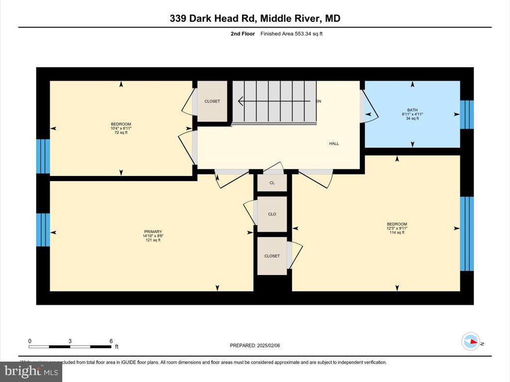 339 Dark Head Road Middle River, MD 21220 - Photo 41 of 42 Floor plan - upper level