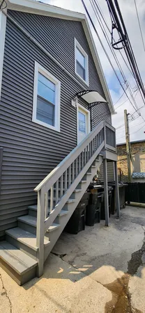 a view of a house with a balcony