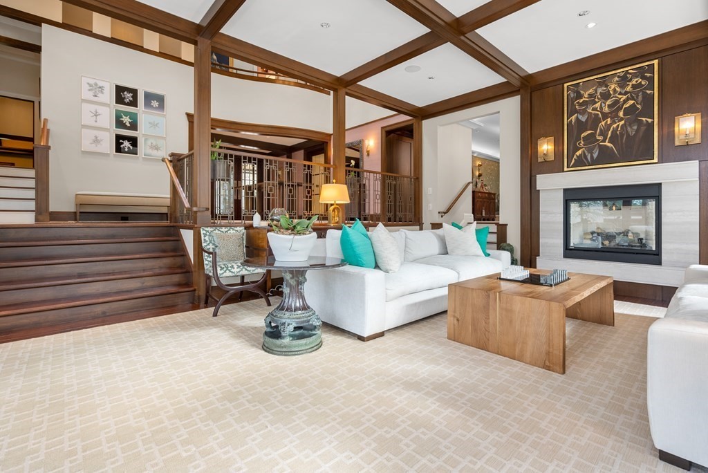 51 Scotch Pine Road Wellesley, MA 02481 - Photo 7 of 30 a living room with furniture and a floor to ceiling window