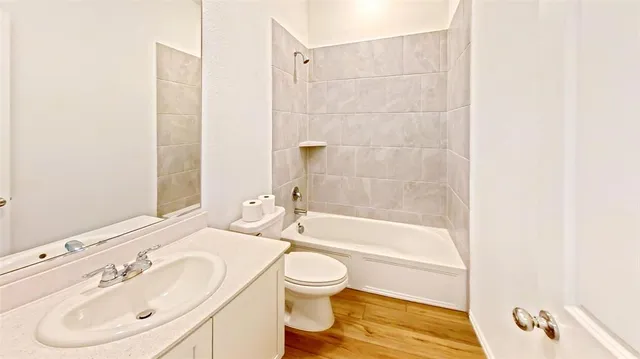 a view of a hallway with a white walls