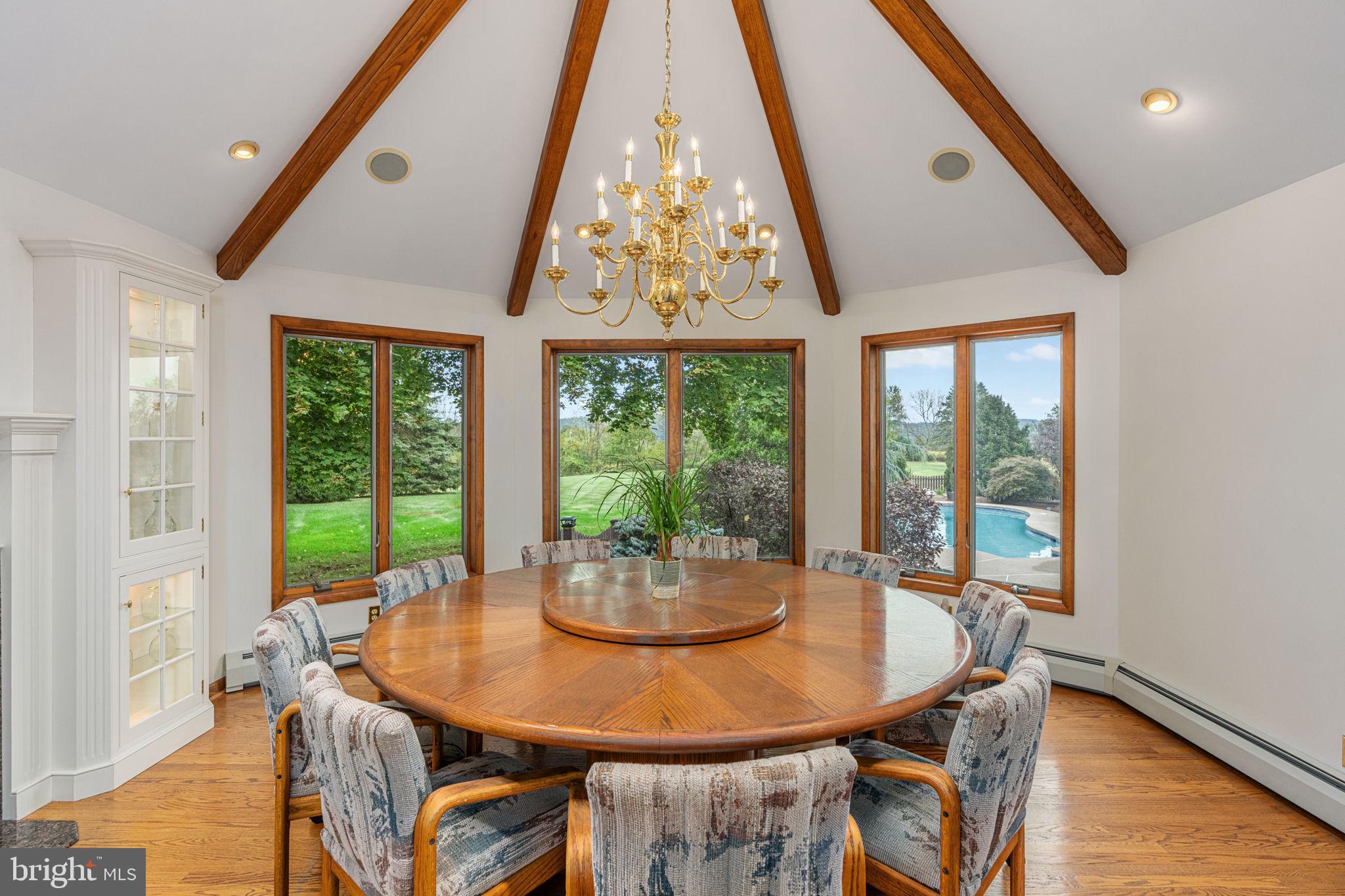 1995 Peppermint Road Coopersburg, PA 18036 - Photo 14 of 67 a view of a dining room with furniture window and outside view