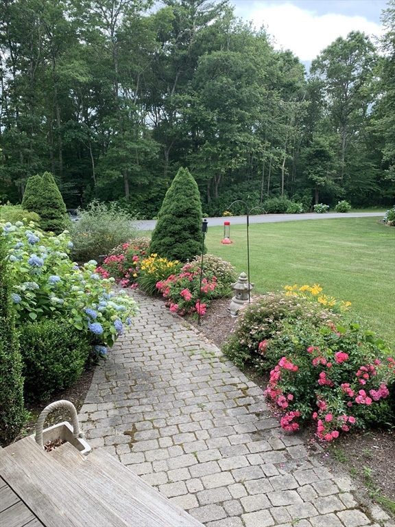 332 Division Road Dartmouth, MA 02748 - Photo 31 of 42 a view of a backyard with plants and flowers