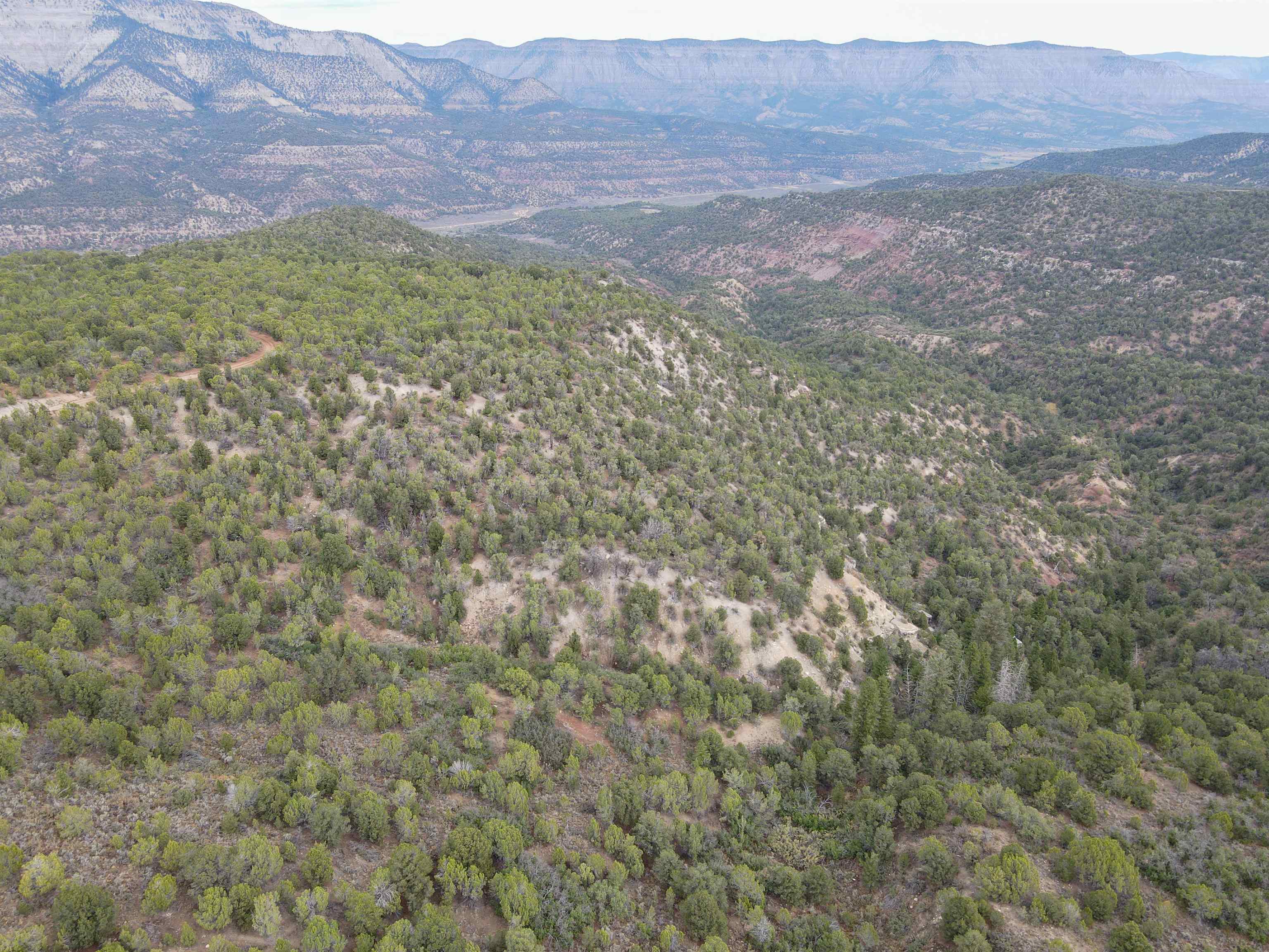 a view of an outdoor space and a mountain view