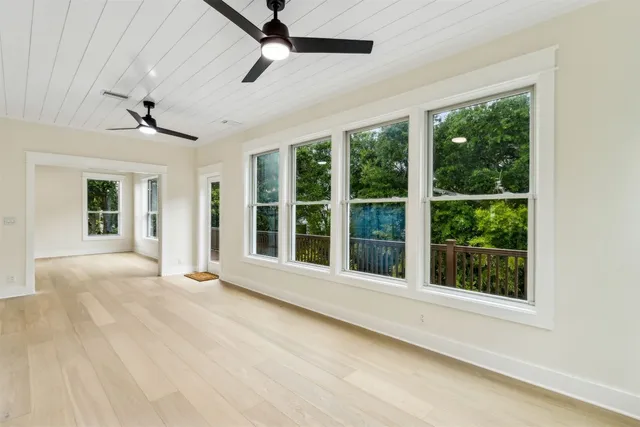 a view of a walk in closet