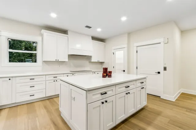 a view of room with window and outdoor view