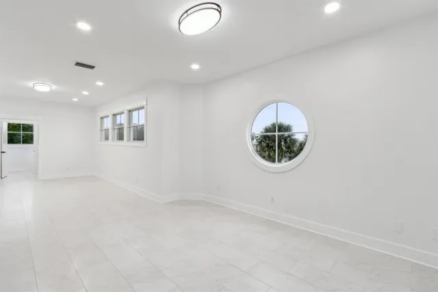 a view of an empty room