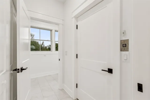 a view of balcony and yard