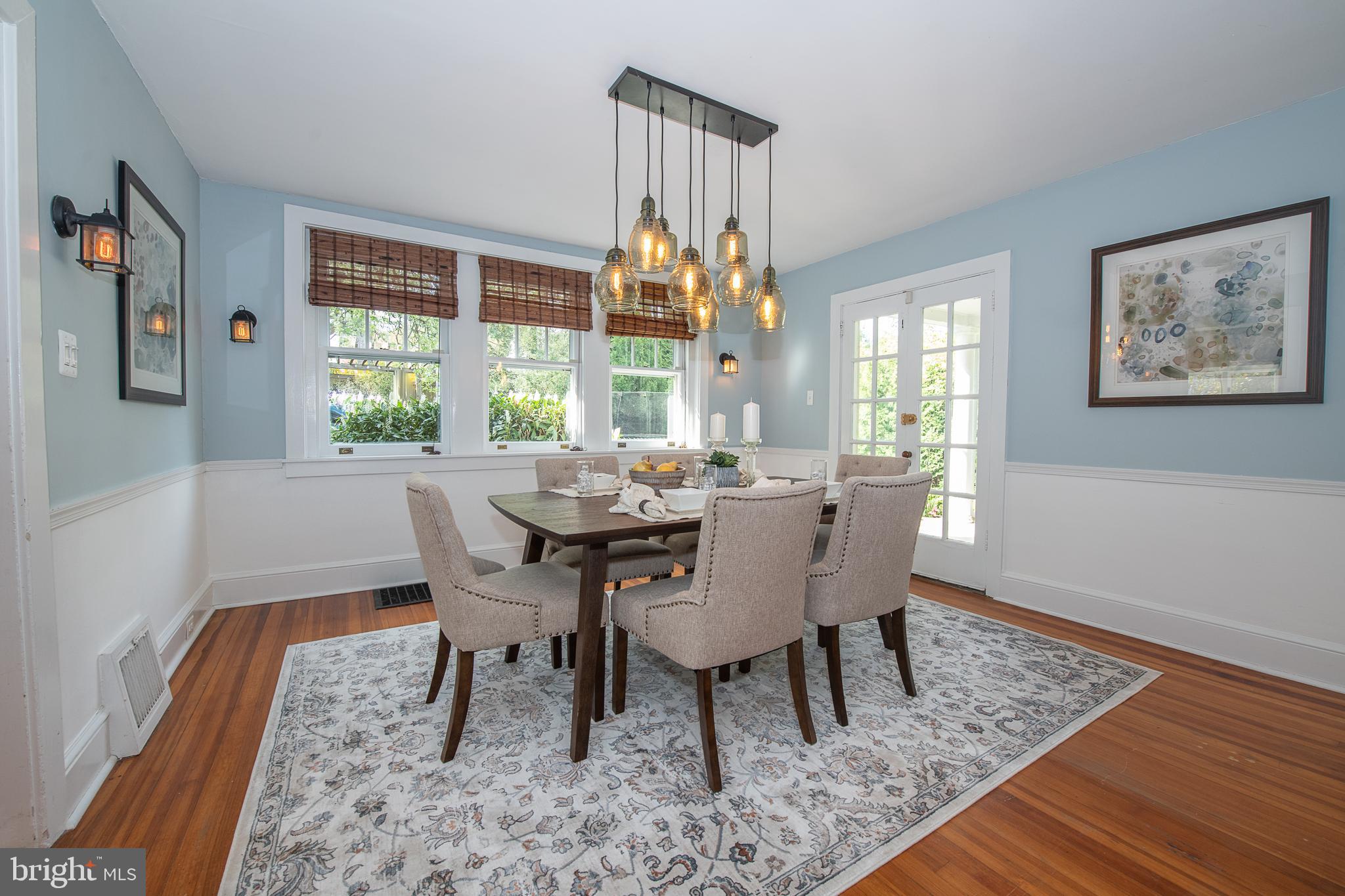 778 Upper Gulph Road Wayne, PA 19087 - Photo 12 of 36 Dining Room with french doors to side porch