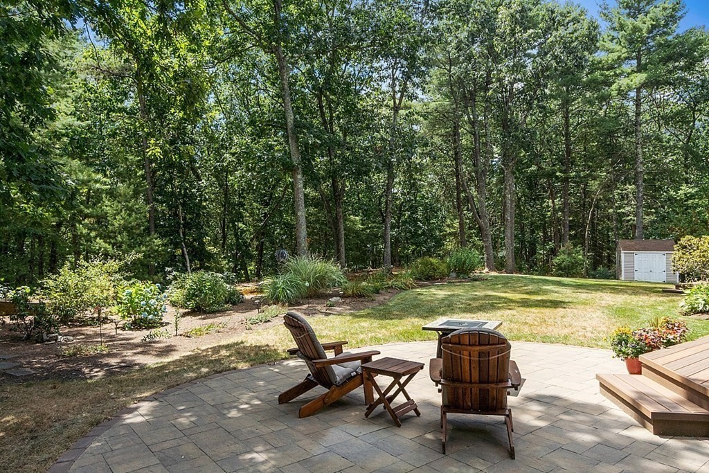 166 Tower Road Lincoln, MA 01773 - Photo 35 of 39 a view of a swimming pool with lawn chairs and a fire pit