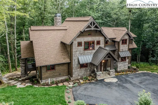 a aerial view of a house