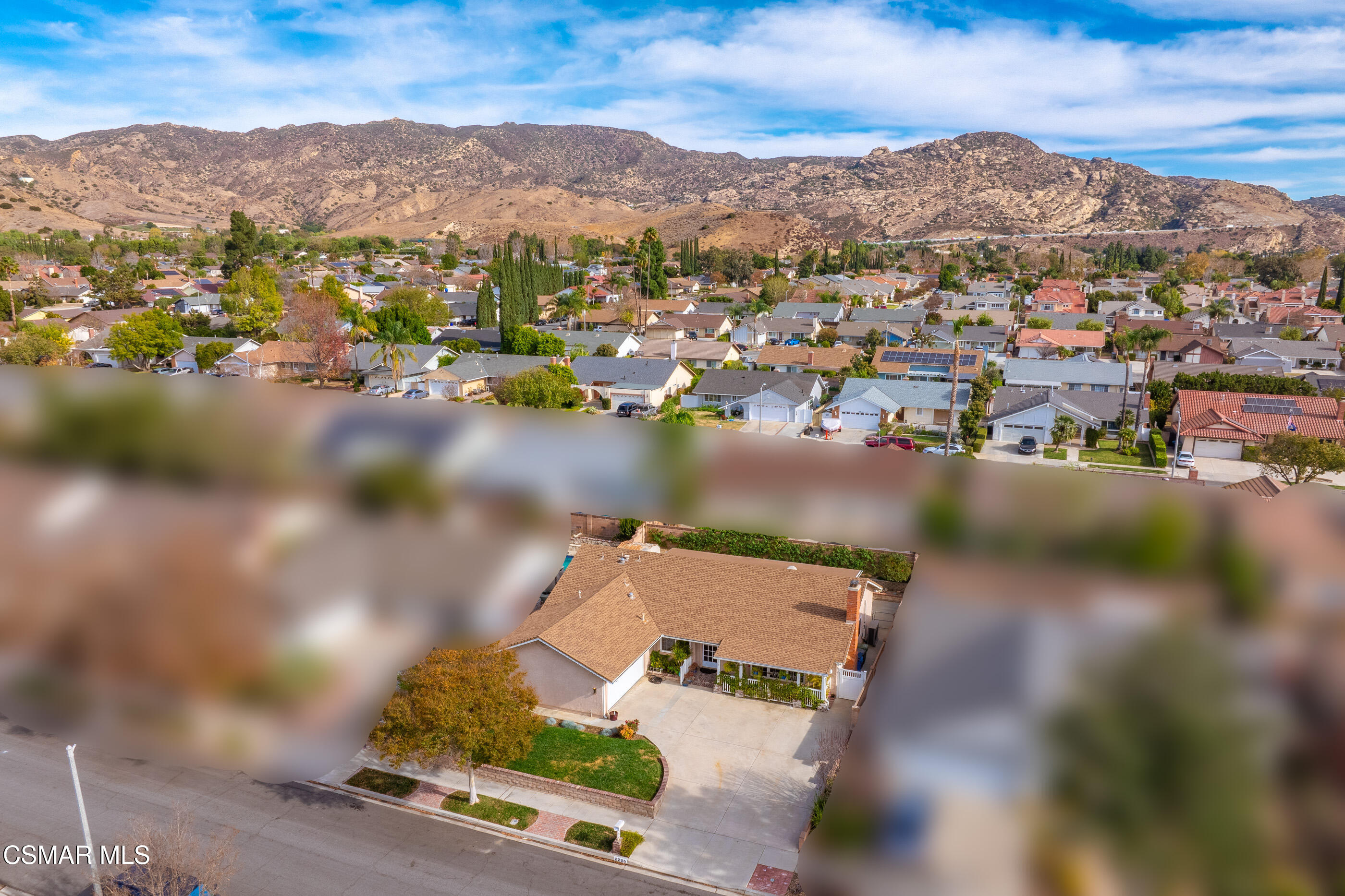 2226 Ecroyd Avenue Simi Valley, CA 93063 - Photo 46 of 52 an aerial view of residential houses with outdoor space
