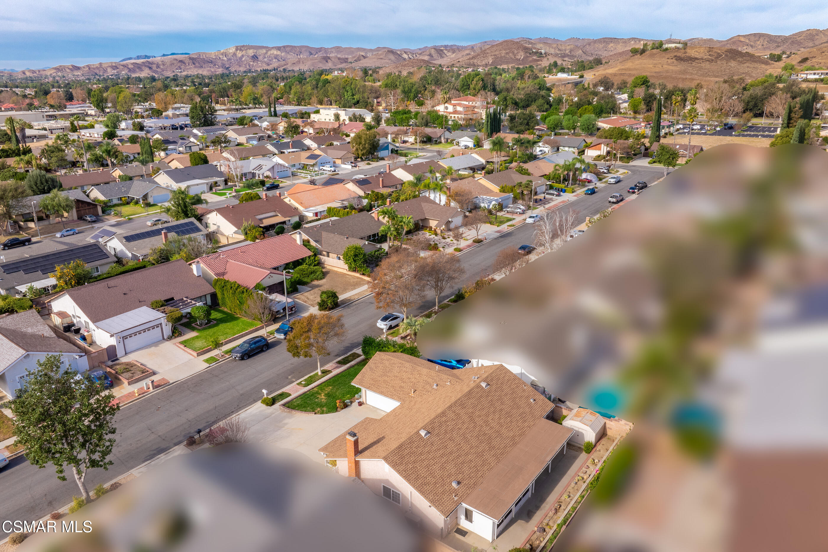 2226 Ecroyd Avenue Simi Valley, CA 93063 - Photo 50 of 52 an aerial view of a city with lots of residential buildings