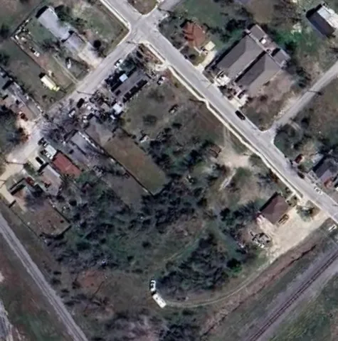 a view of a fireplace with a yard