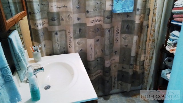 353 Flem Osborne Road Lansing, NC 28643 - Photo 3 of 15 a bathroom with a sink and shower