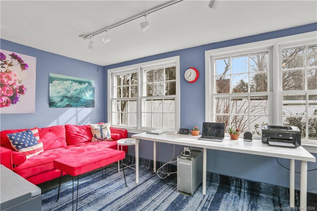 61 Hillandale Road Westport, CT 06880 - Photo 14 of 40 a workspace with furniture pool table and a window
