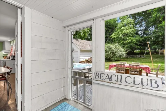 a outdoor space with patio furniture