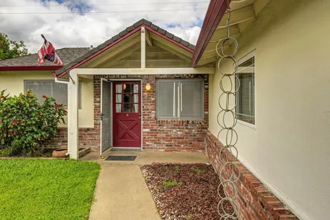 a front view of a house